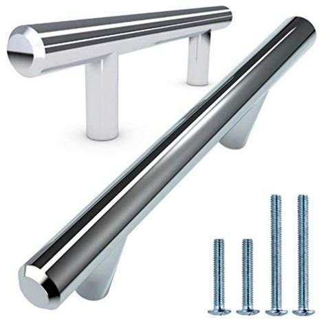 modern solid steel european cabinet center bar pull|ALPINE HARDWARE Solid Stainless Steel Euro Bar Handle .